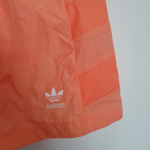 NEW Adidas Originals orange female shorts 8 uk Logo - Picture 3 of 5